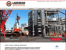 Tablet Screenshot of lakeheadconstructors.com